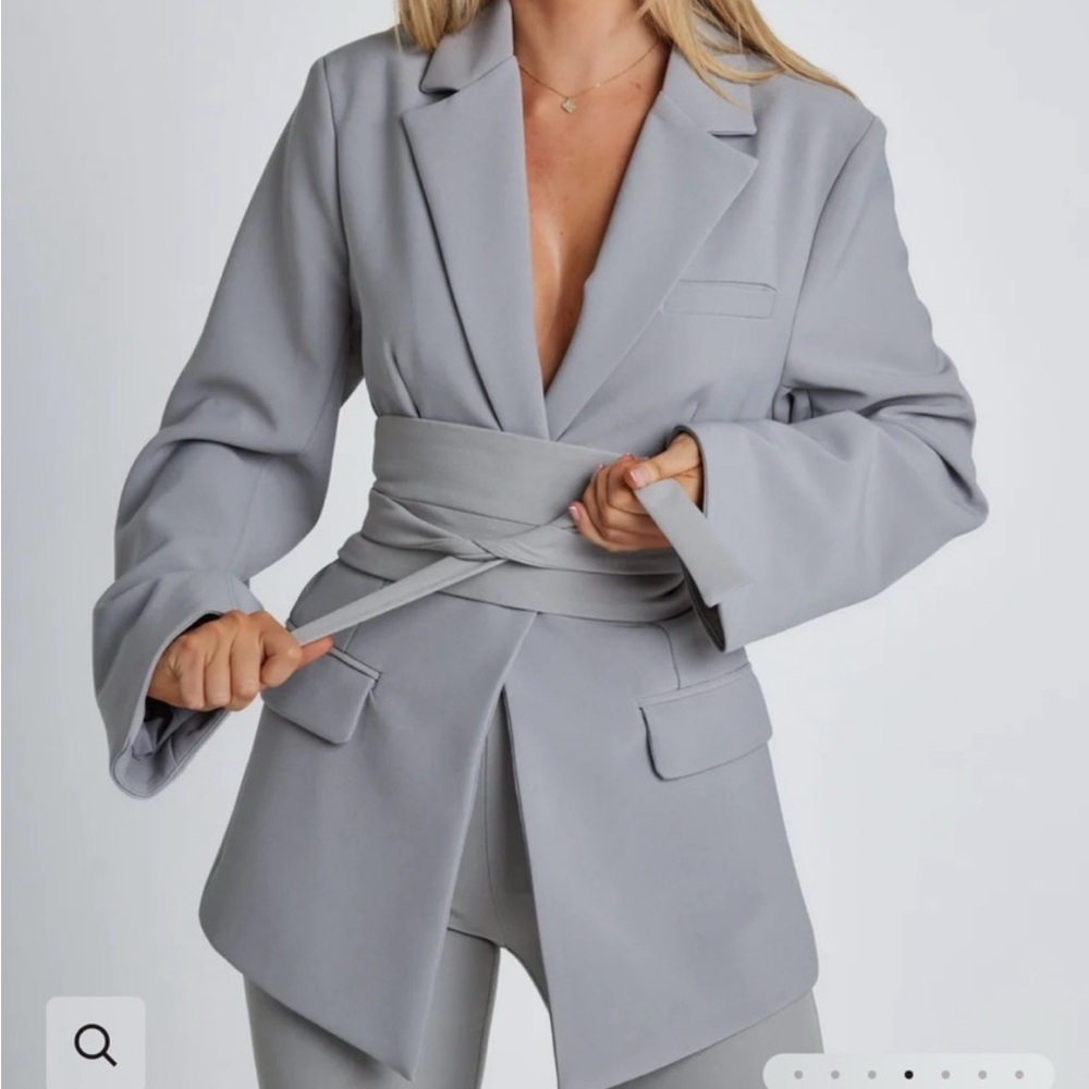 Odd Muse Gray Classic Muse Blazer Jacket Belt M NEW with tags